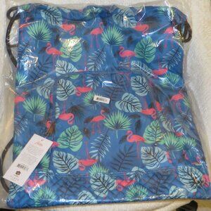 Lug Jumping Jack Drawstring Backpack - Flamingo Blue BNWT